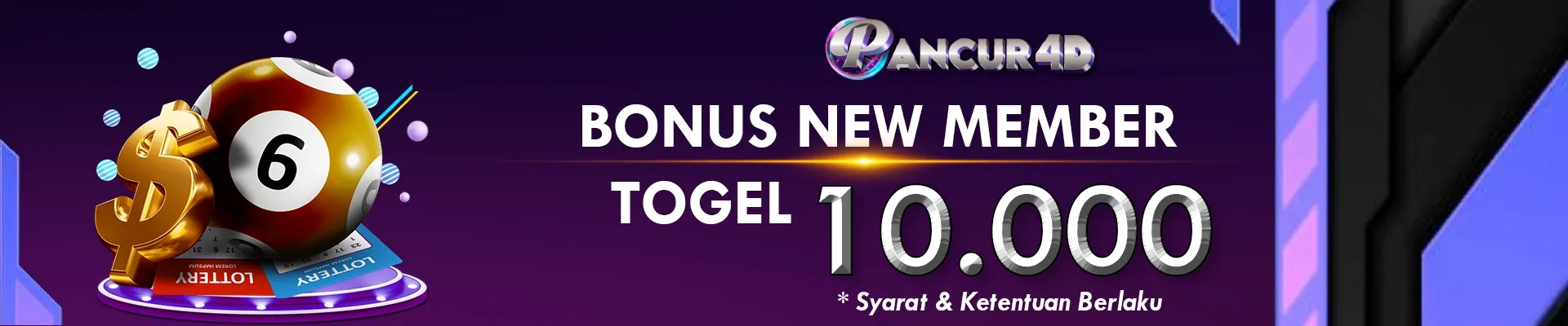BONUS NEW MEMBER TOGEL Rp 10.000